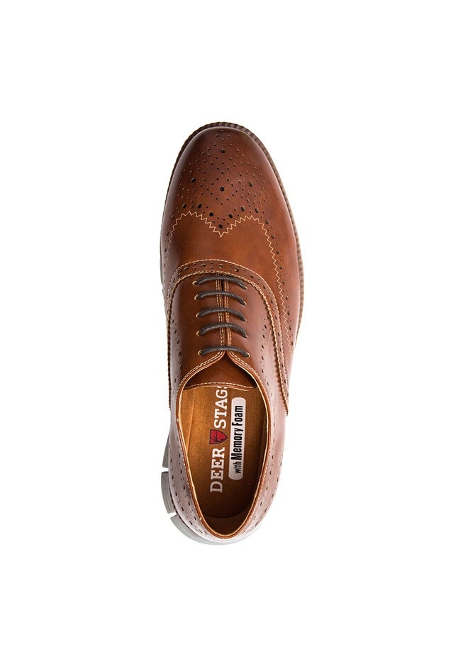 Deer Stags® Benton Memory Foam Lace-up Brogue Shoes, , alternate image number null