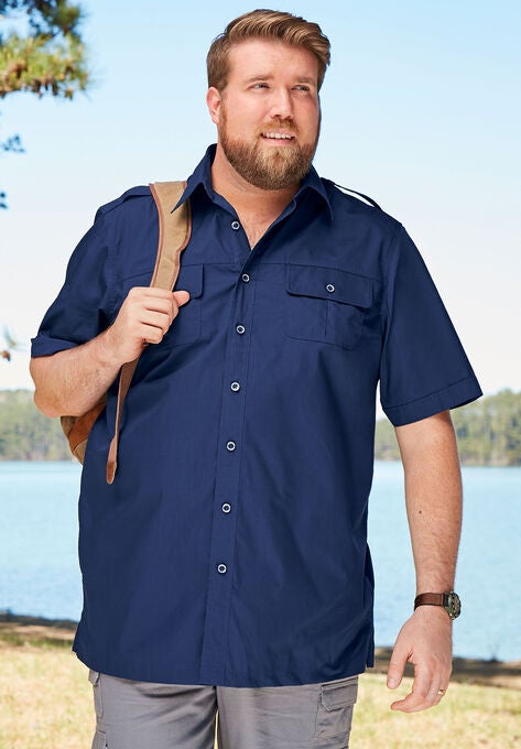 Short Sleeve Pilot Shirt by Boulder Creek®, , alternate image number null