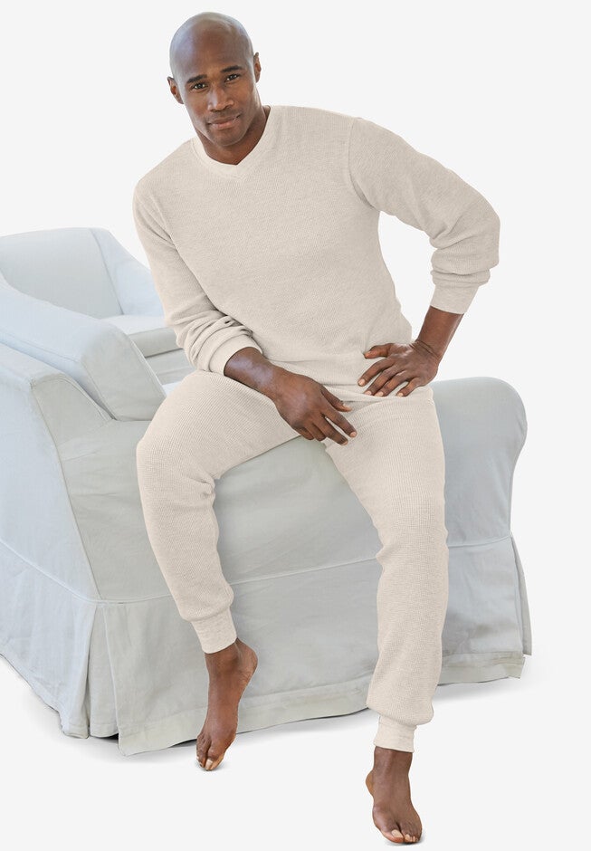 Heavyweight Thermal V-Neck Underwear Shirt, , on-hover image number 1