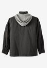 Multi-Pocket Twill Jacket with Removable Hood, , on-hover image number null