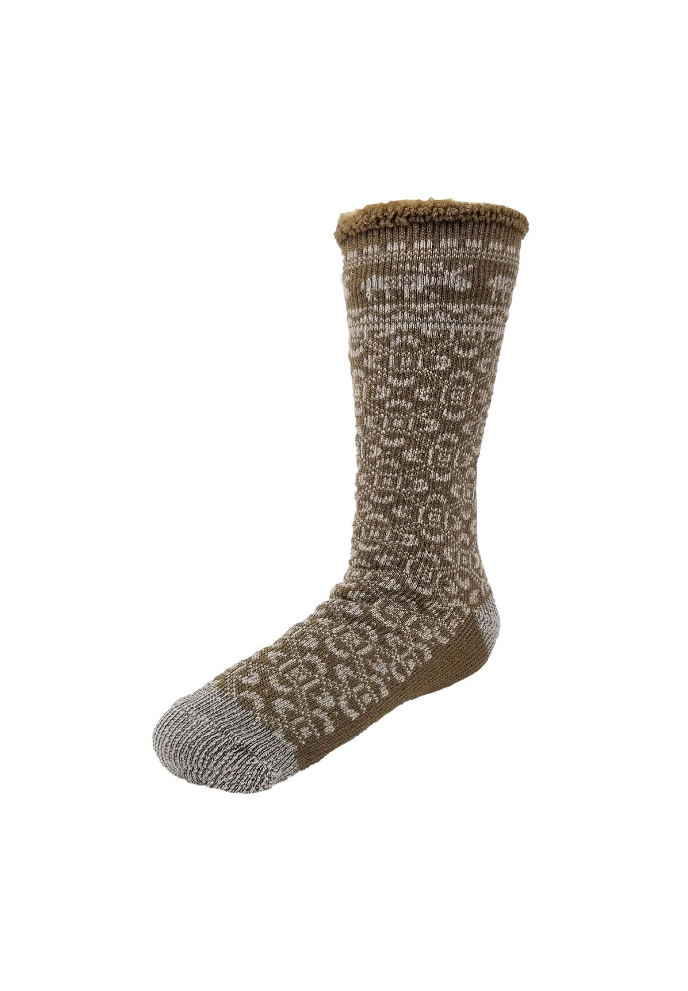 Mens Moose Nordic Thermal Sock 2.7 Tog Thermal Sock, BROWN, hi-res image number 0
