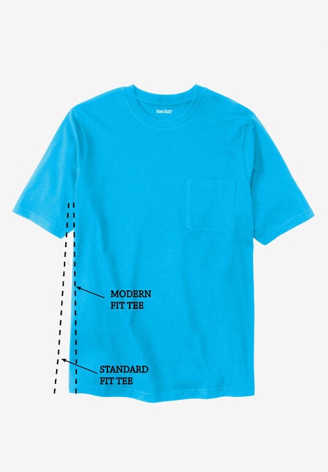 Shrink-Less™ Lightweight Crewneck Modern Fit Tee, , alternate image number null