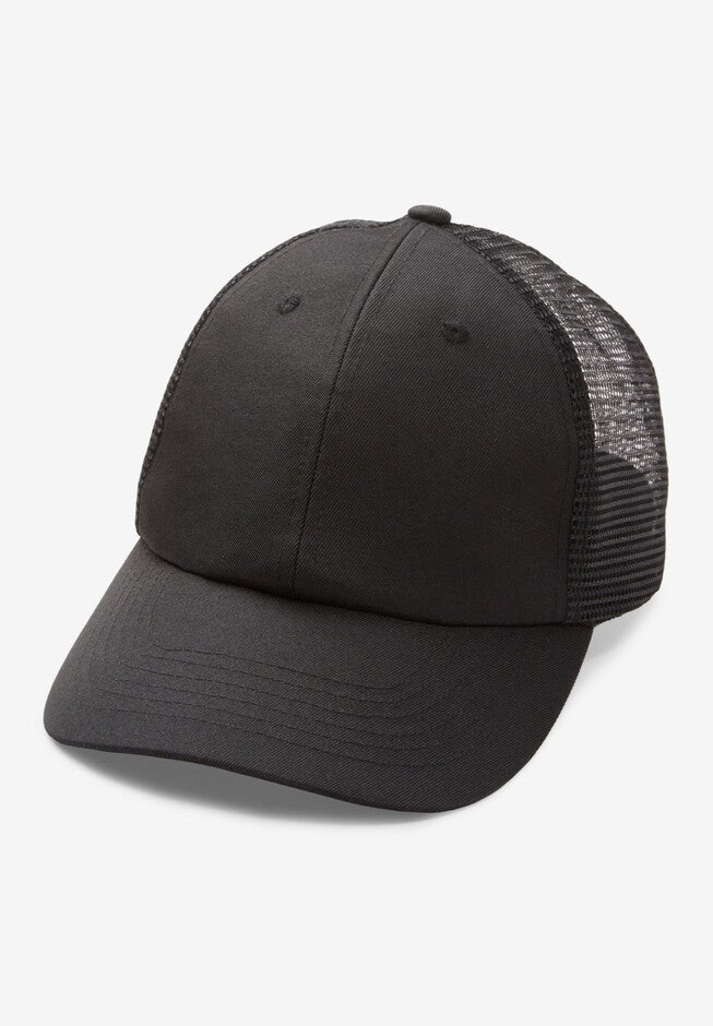 Mesh Baseball Hat, BLACK, hi-res image number 0