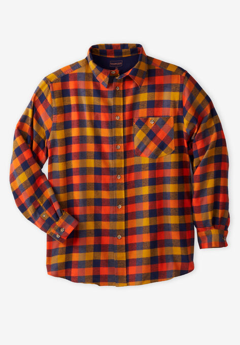 Boulder Creek™ Flannel Shirt, KHAKI CHECK, hi-res image number null