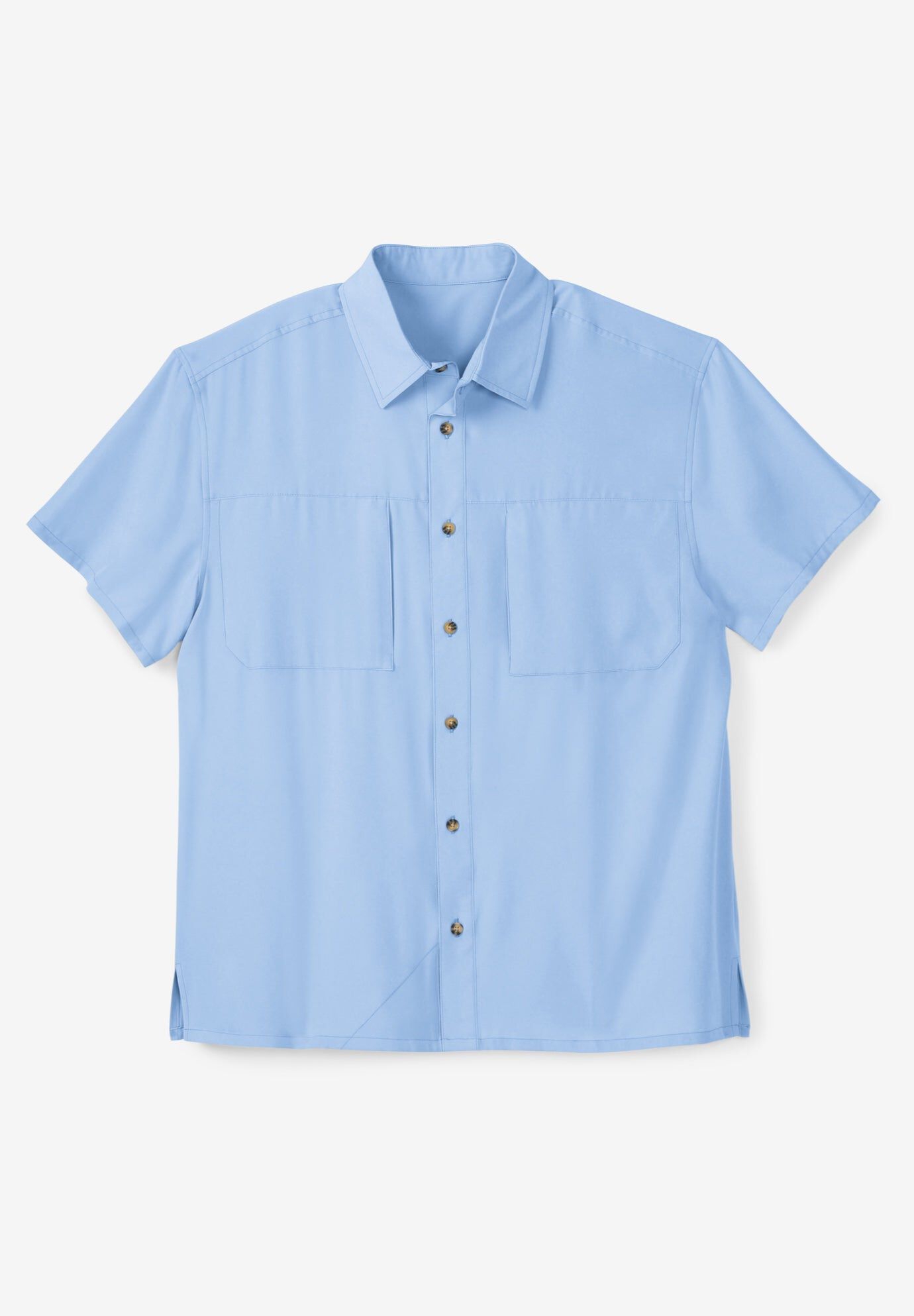 Double Pocket Short Sleeve Performance Shirt, SKY BLUE, hi-res image number 0