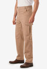 Flex Knit Cargo Pants with Side-Elastic Waist, DARK KHAKI, hi-res image number 0