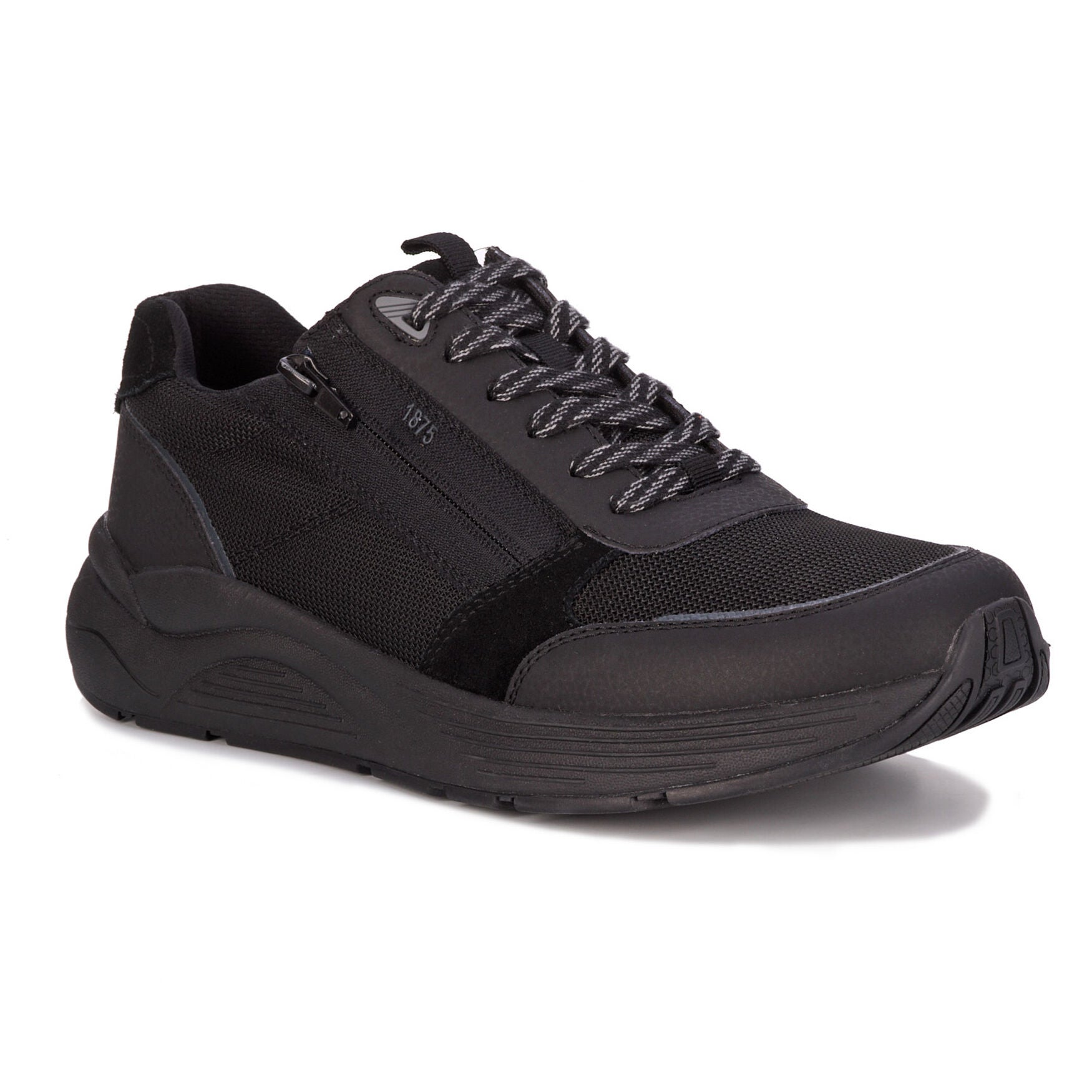 Miller Double Zip Sneaker, BLACK, hi-res image number 0