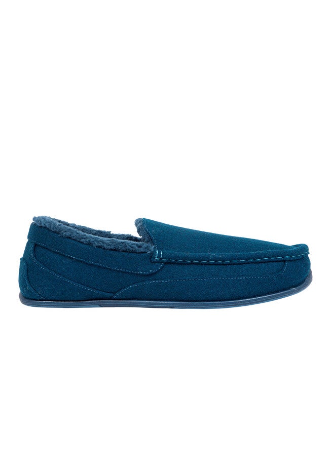 Spun Wool Moccasin Slippers, , alternate image number 6