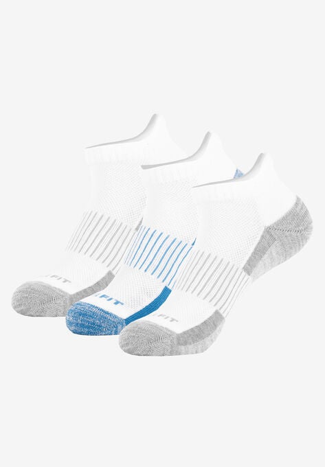 Copper Fit 3PK Copper Infused Ankle Sock, WHITE, hi-res image number null