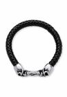 Stainless Steel Double Skull Bangle Bracelet 9", , on-hover image number null
