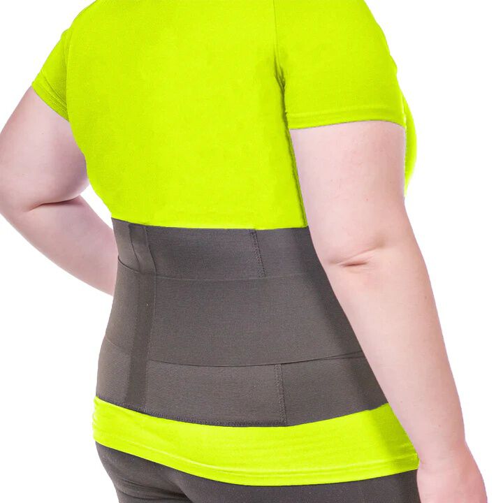 Lumbar Back Brace, BLACK, alternate image number 2