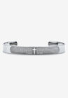 Stainless Steel Lord's Prayer Cuff Bracelet, STAINLESS STEEL, hi-res image number 0