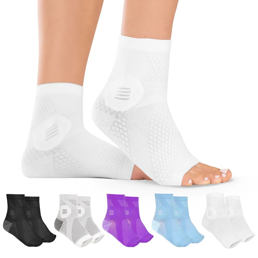 Neuropathy Socks, WHITE, hi-res image number 0