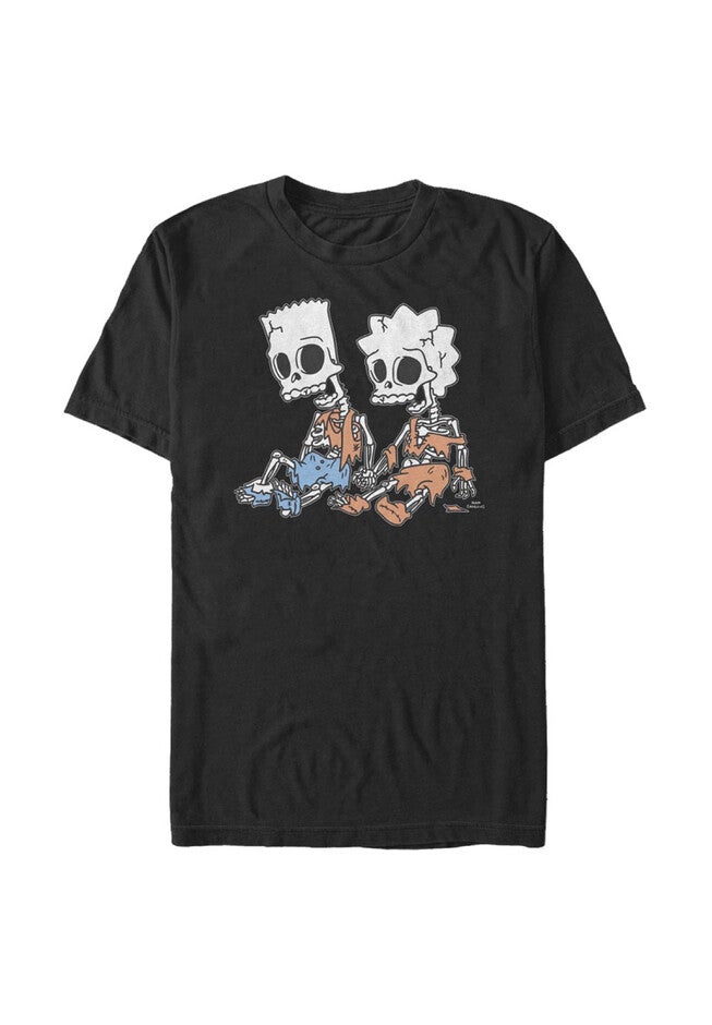 Skeleton Bart And Lisa Tee, BLACK, hi-res image number 0