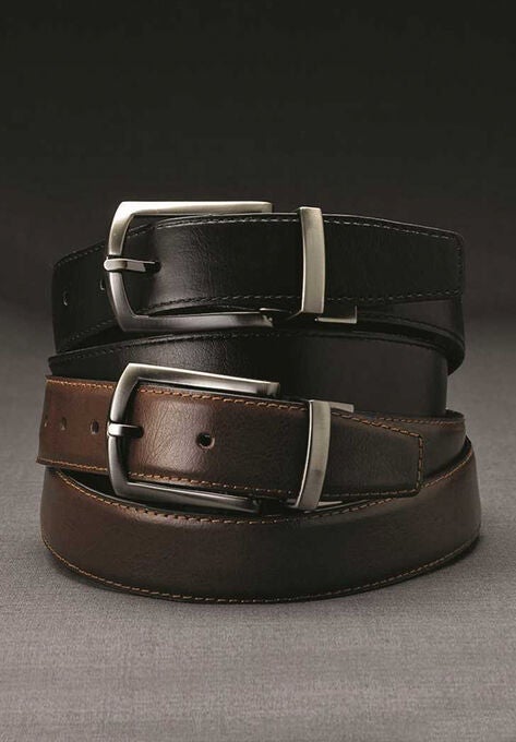 Reversible Leather Dress Belt, , alternate image number null