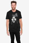 Men's Disney Goofy Short Sleeve T-Shirt Retro Black, BLACK, hi-res image number null