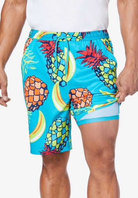 8" Flex Swim Trunk with Breathable Stretch Liner by Meekos, , alternate image number null
