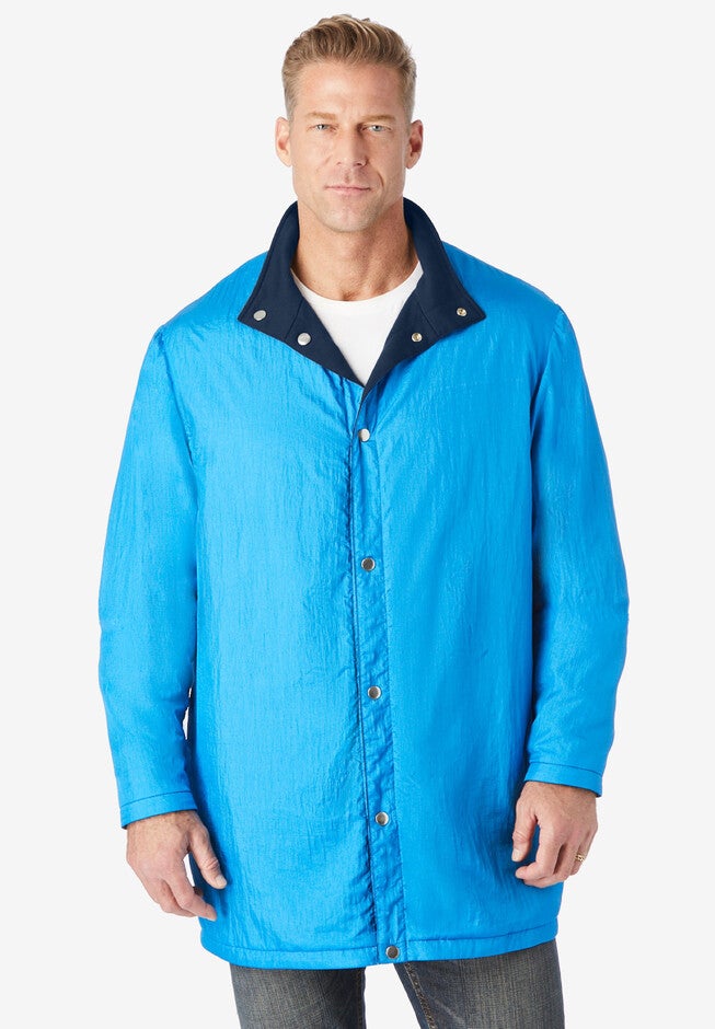 Reversible fleece nylon jacket, , alternate image number null