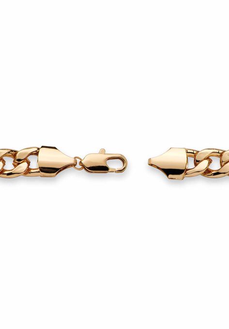 Gold Tone Curb Link 24" Chain Necklace, , on-hover image number null