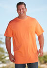 Shrink-Less™ Lightweight Longer-Length Crewneck Pocket T-Shirt, , alternate image number null