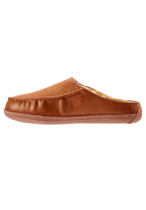 Fur-Lined Clog Slippers, , alternate image number null
