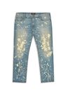 MVP Collections® Paint Wash Straight Leg Jeans, , alternate image number null