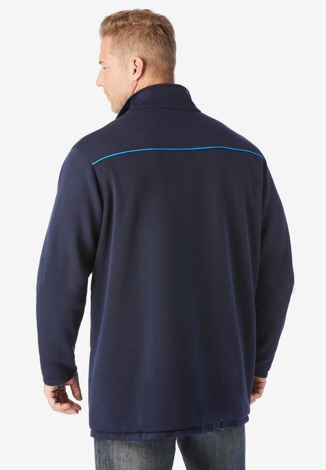 Reversible fleece nylon jacket, , on-hover image number null