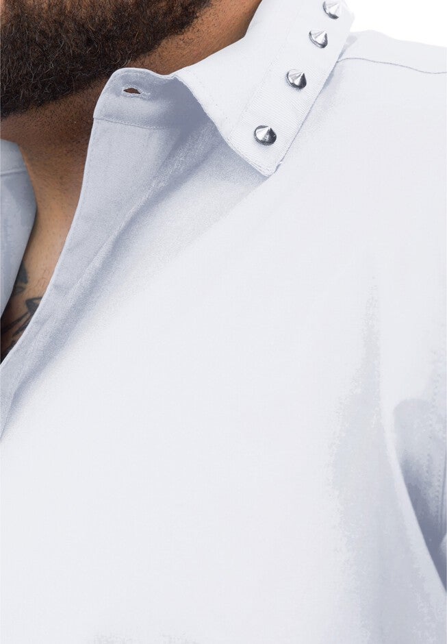 MVP Collections® Spike Collar Button-Down Shirt, , alternate image number null