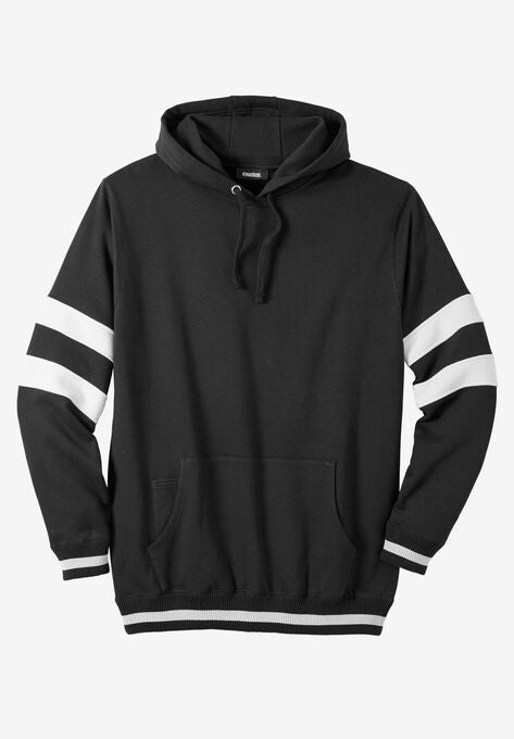 KingSize Coaches Collection Colorblocked Pullover Hoodie, BLACK, hi-res image number null