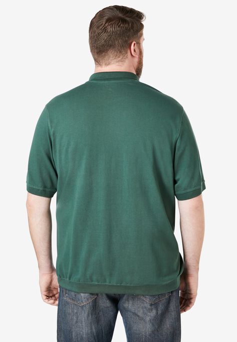 Banded Bottom Pocket Shrink-Less™ Piqué Polo Shirt, , on-hover image number null