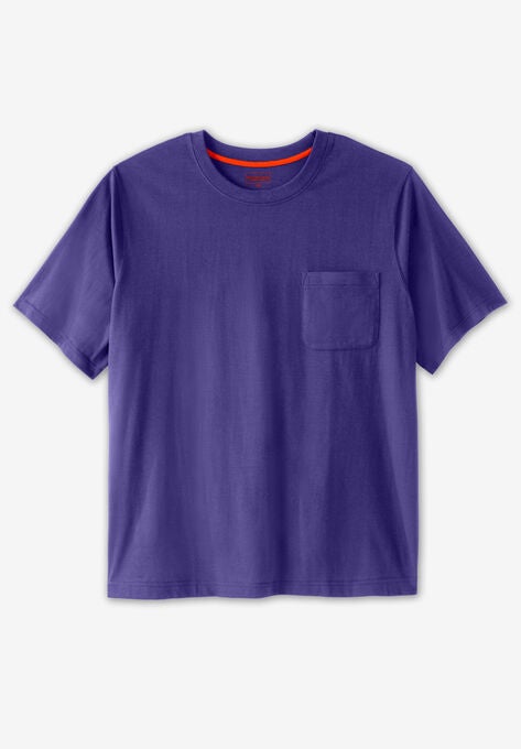 Boulder Creek® Heavyweight Crewneck Pocket T-Shirt, BRIGHT PURPLE, hi-res image number null