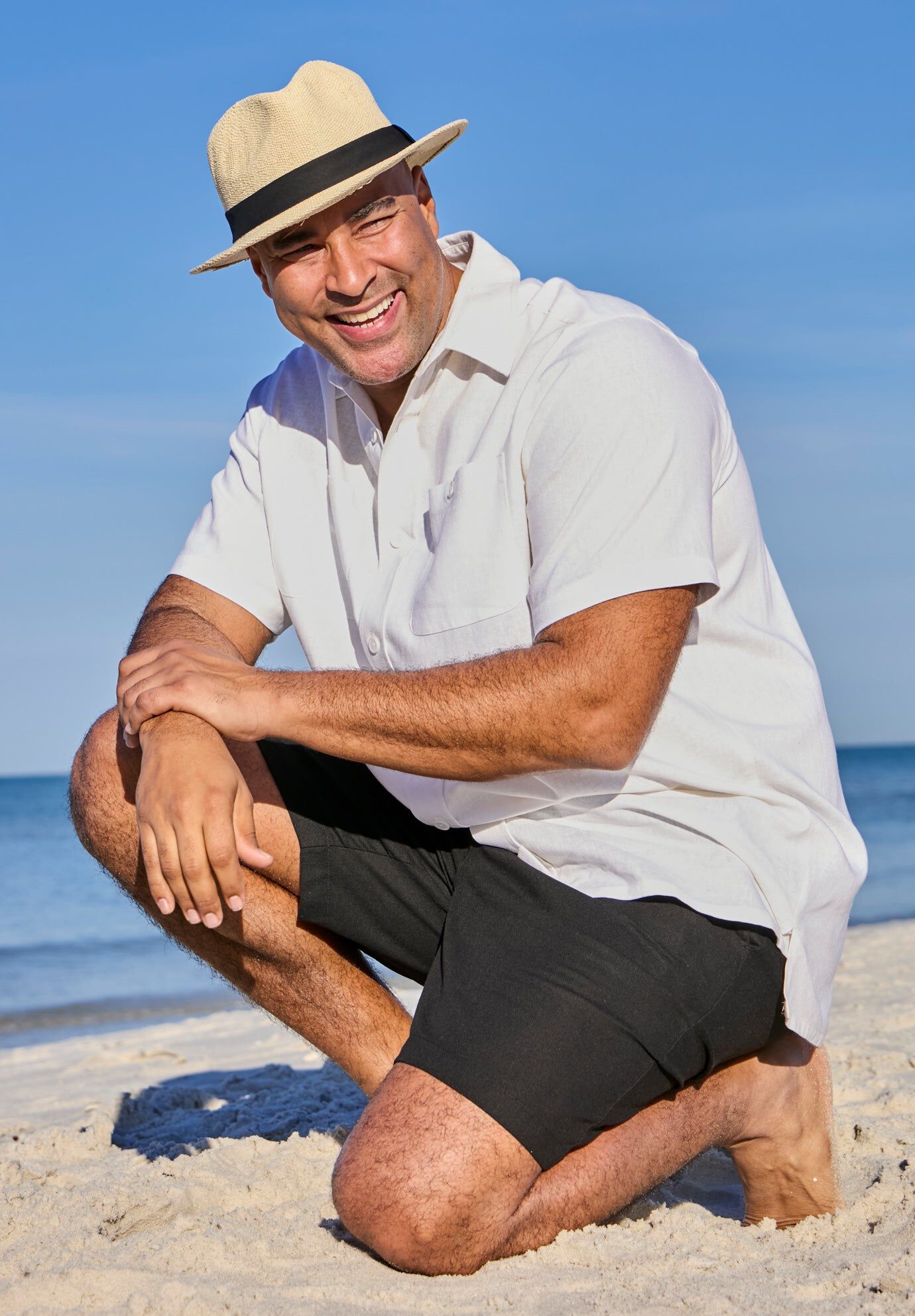 Classic Linen Shorts, BLACK, hi-res image number 0
