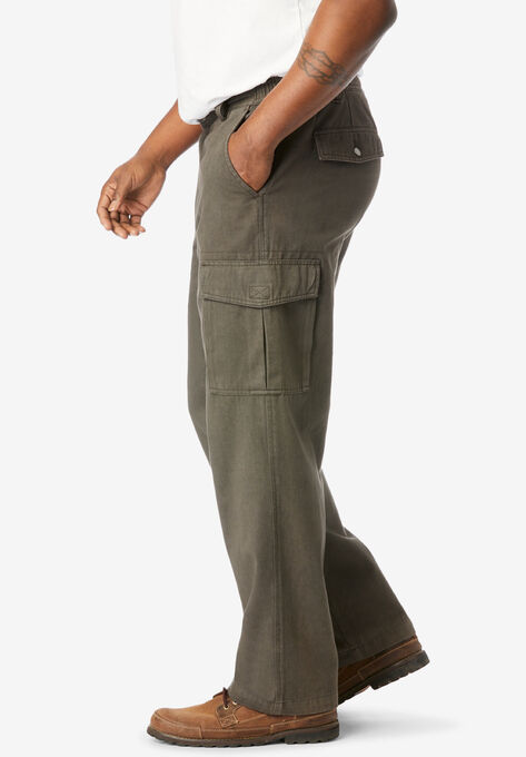 Boulder Creek® Renegade Side-Elastic Waist Single Pocket Cargo Pants, , alternate image number null