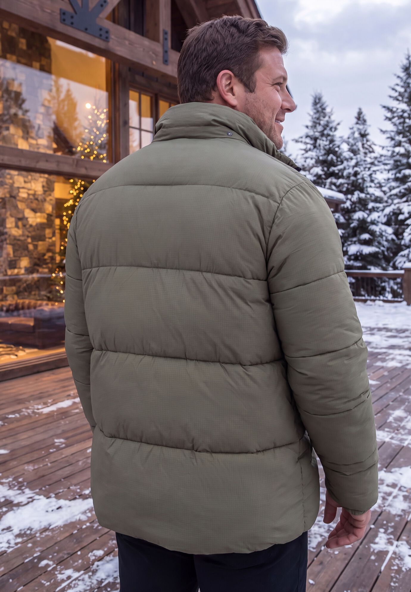 Hipster Quilted Puffer, STEEL, alternate image number 2