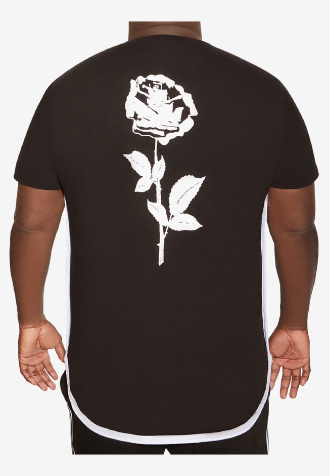 MVP Collections® Screenprint Hi-Lo T-Shirt, BLACK, hi-res image number 0