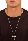 Stainless Steel Cross Pendant with 24" Chain, , alternate image number null