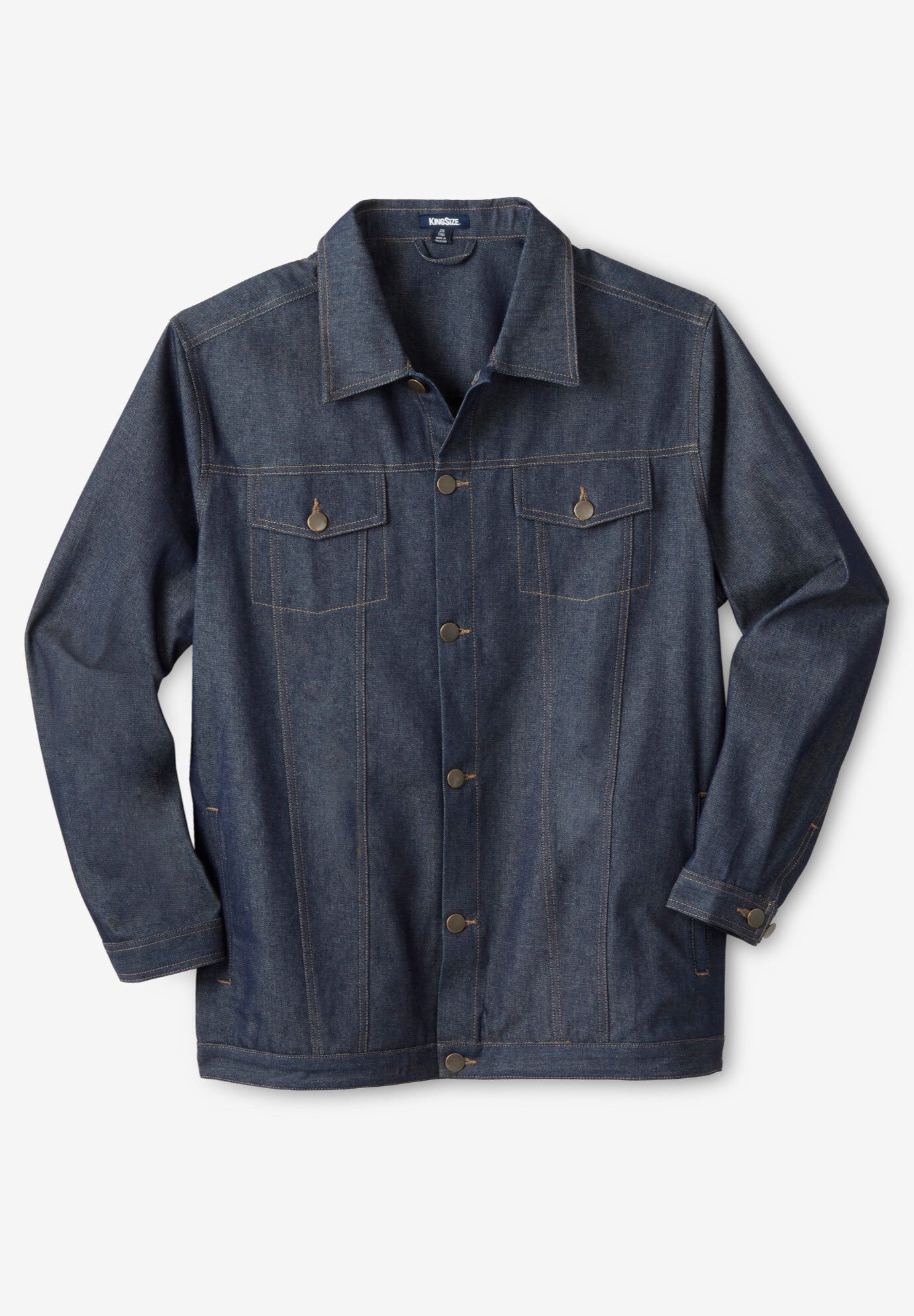 Lightweight Comfort Denim Jean Jacket, RIGID WASH, hi-res image number 0