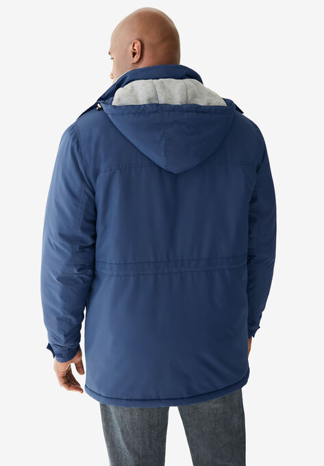 Boulder Creek Fleece-Lined Parka with Detachable Hood and 6 Pockets, , on-hover image number null