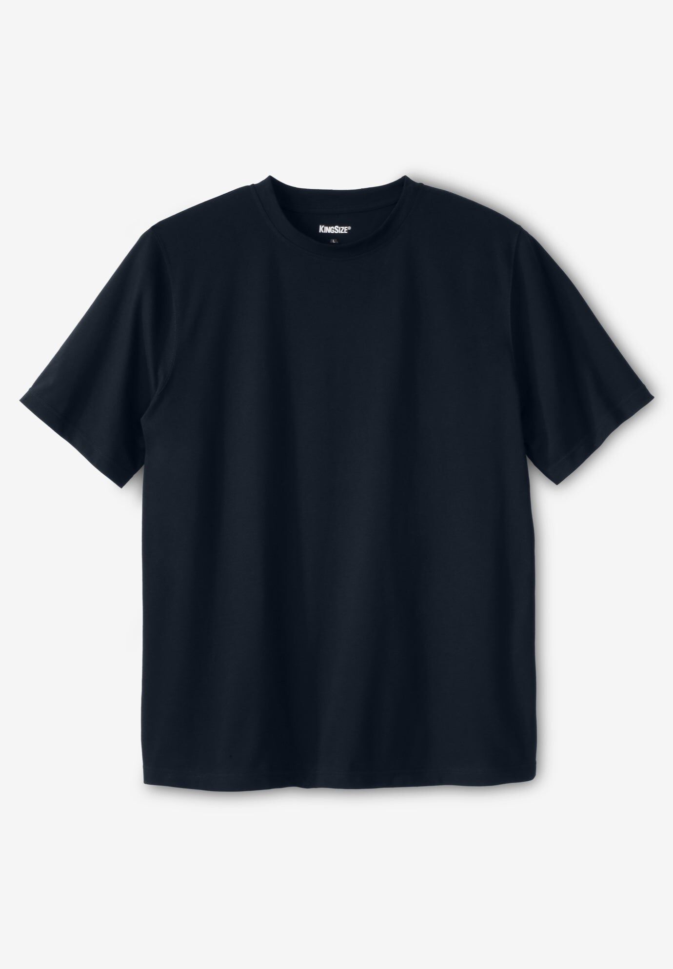 Lightweight Stretch Mesh Pique Crewneck, BLACK, hi-res image number 0