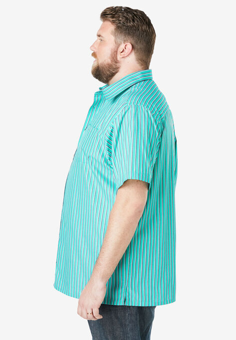 Striped Short-Sleeve Sport Shirt, , alternate image number null