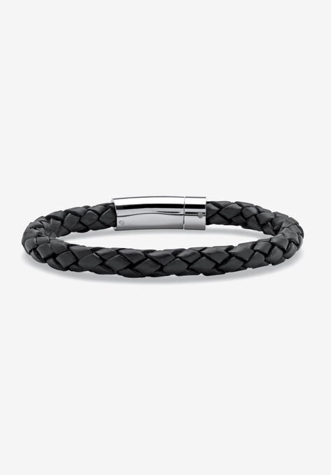 Leather Bracelet , BLACK, hi-res image number null