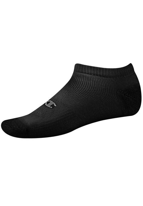 6-Pack No Show Socks by Champion®, BLACK, hi-res image number null