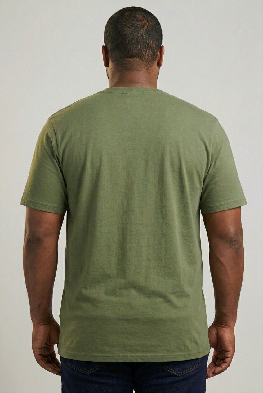 Heavyweight Jersey Crewneck T-Shirt, HEATHER MOSS, alternate image number 2