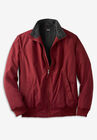 Fleece-Lined Bomber Jacket, RICH BURGUNDY, hi-res image number null