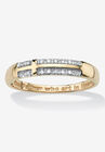 10K Yellow Gold Diamond Accent "Lord's Prayer" Cross Ring, GOLD, hi-res image number 0