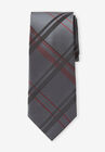 KS Signature Extra Long Check Tie, RICH BURGUNDY CHECK, hi-res image number null