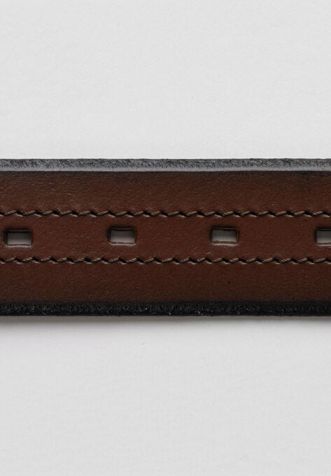 Stitched Leather Belt, , alternate image number null