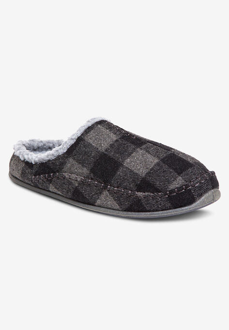 Nordic Indoor-Outdoor Slipper by Deer Stags®, GREY PLAID, hi-res image number null