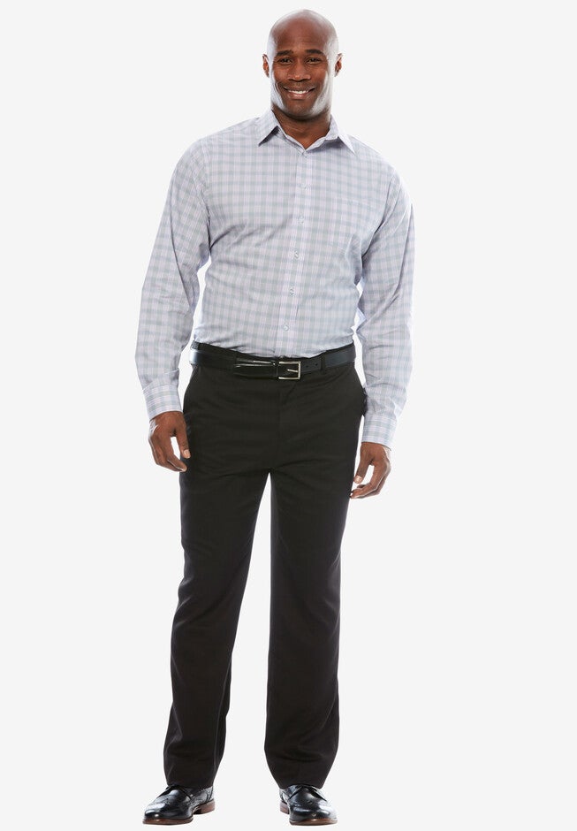 Signature Fit Long-Sleeve Broadcloth Dress Shirt, , alternate image number null