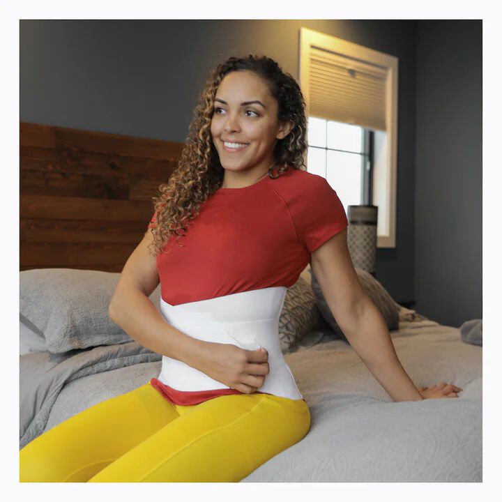 Lower Back Pain Brace, WHITE, alternate image number 5